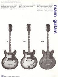 Mann Guitars 70s Catalog Page 7